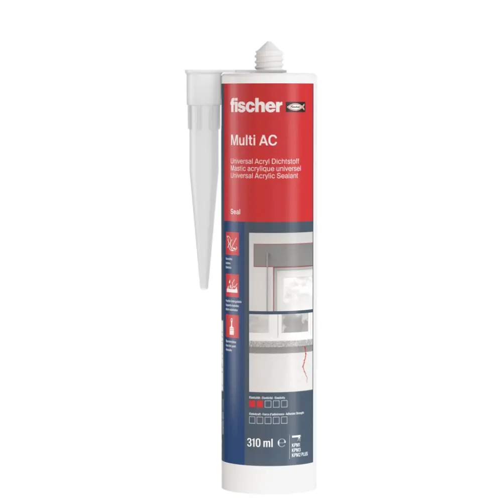 Fischer Universal Acryl Dichtstoff Multi AC 310 ml weiß