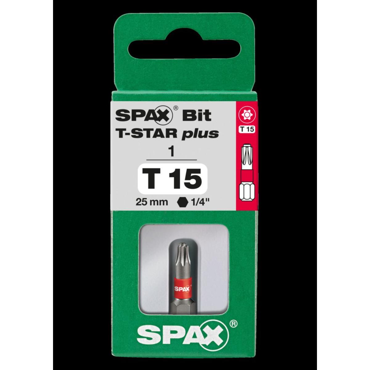 SPAX Bit T-Star Plus T15 25mm