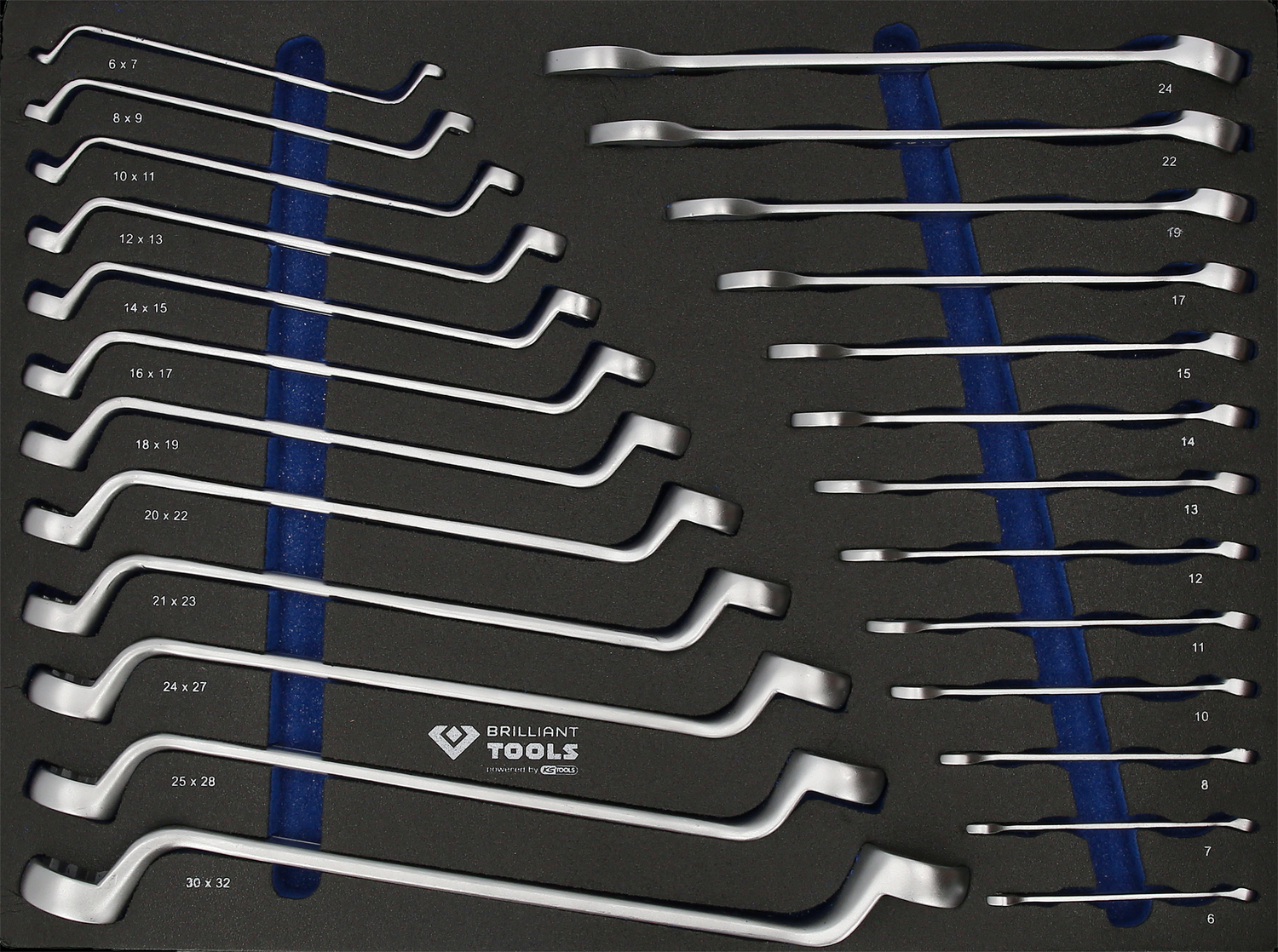 Brilliant Tools Werkstattwagen mit 7 Schubladen und 225 Werkzeugen, NFZ