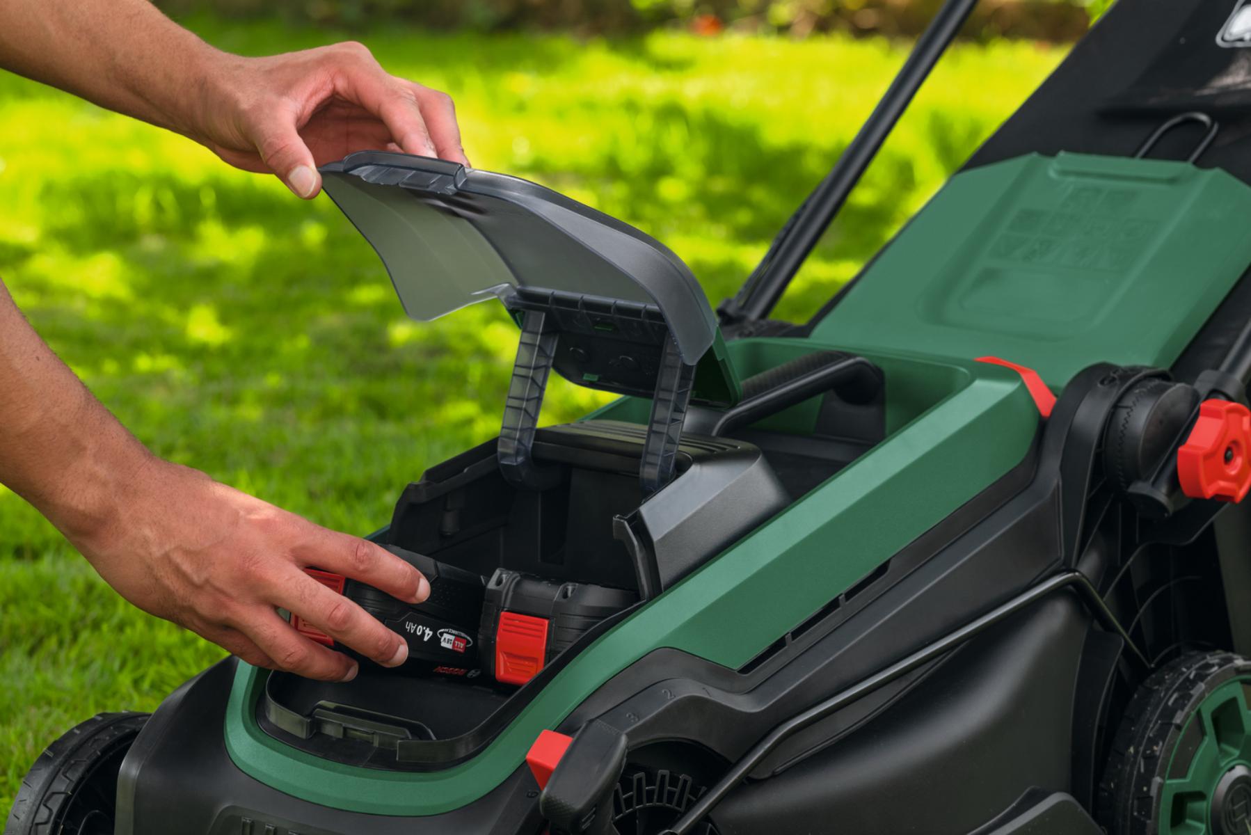 Gras, Rasen, Gerät, E-Scooter, Rasenmäher