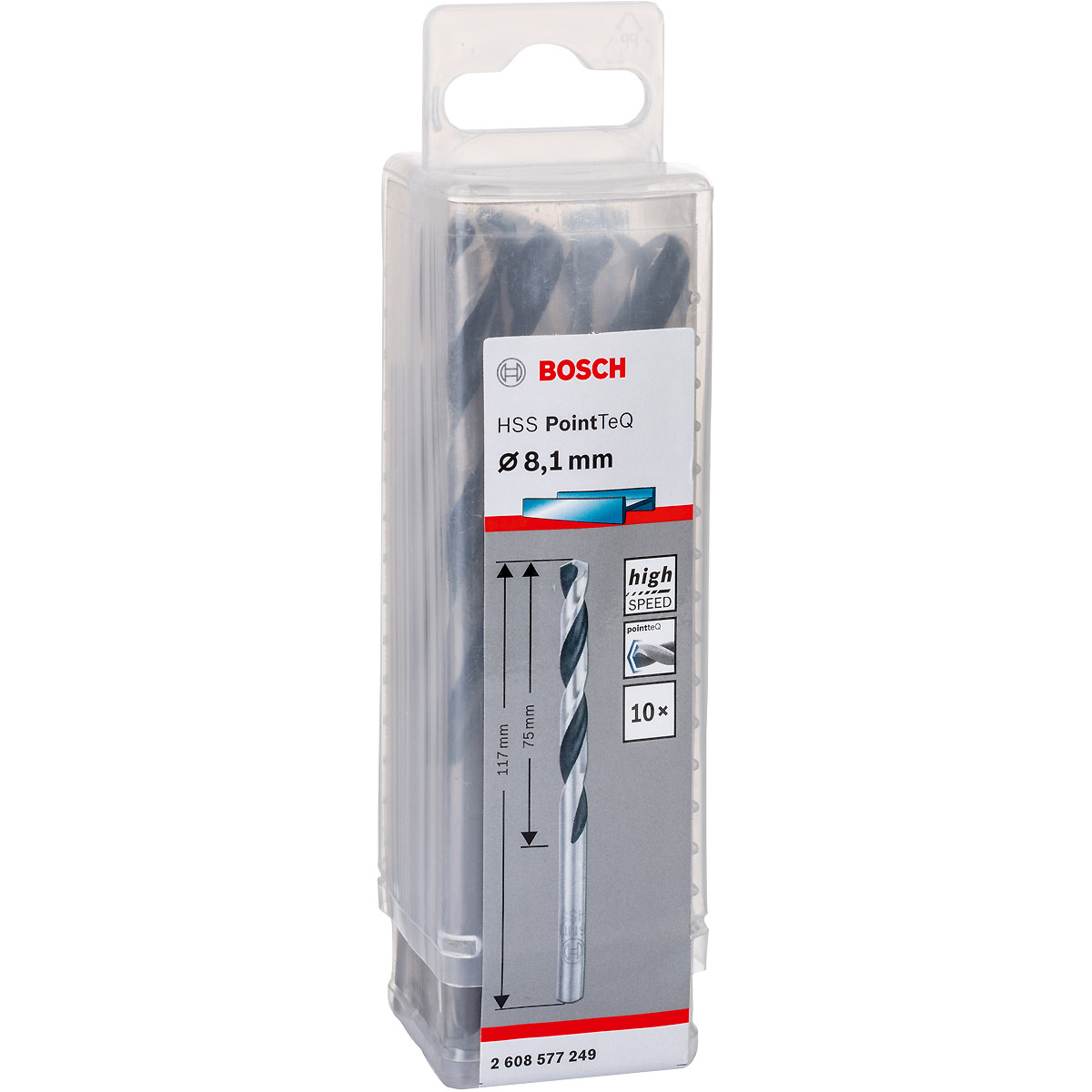 Bosch Metallspiralbohrer HSS PointTeQ, DIN 338