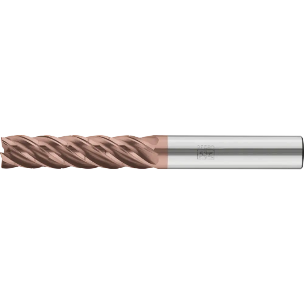PFERD TOOLS VHM-Fräser Ø6mm, 5 Schneiden, mit Spanteiler, 4xDC, Radius 0,5mm, Schaft HB
