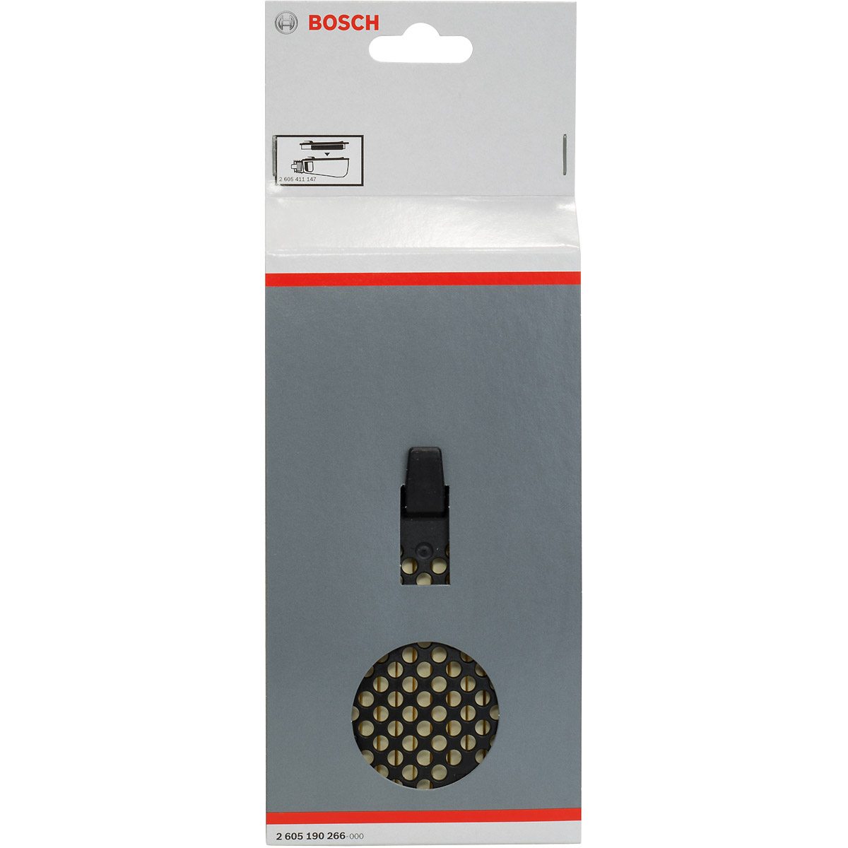 Bosch Filterdeckel Micro, Deckel zu Staubbox HW3 komplett, Breite x Länge (mm): 97 x 260