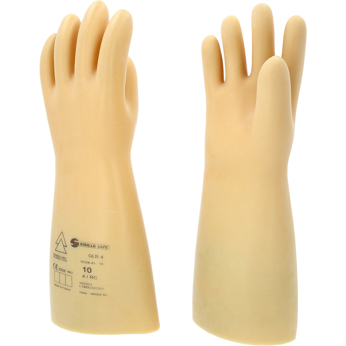 KS TOOLS Elektriker-Schutzhandschuh mit Schutzisolierung. weiß