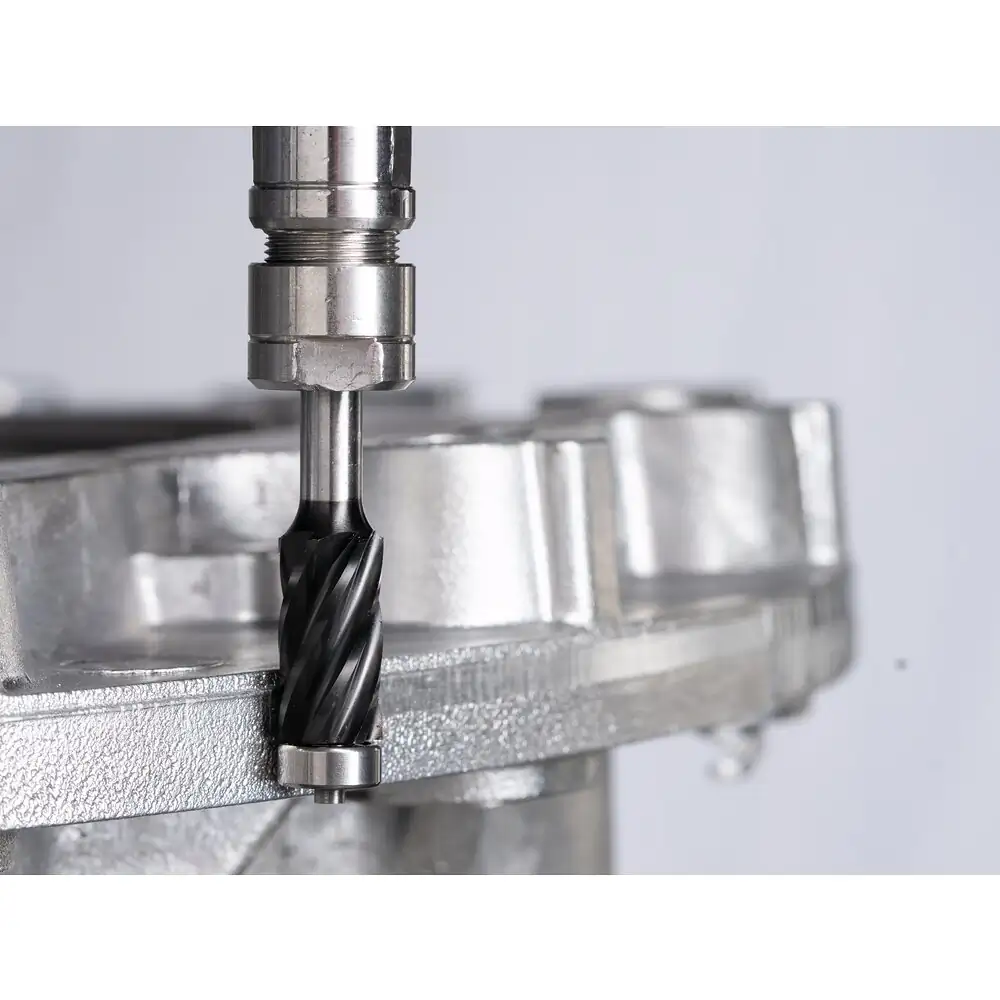 PFERD TOOLS Hartmetall Hochleistungsfrässtift ALU Zylinder ZYA Ø 10x19mm Schaft-Ø 6mm HICOAT besch.mit Kugellager Anfas/Entgratarbeiten Robotereinsatz