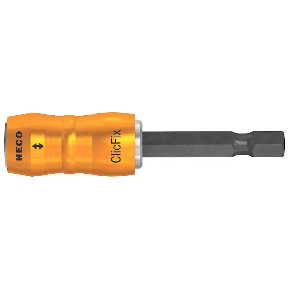 HECO ClicFix Schnellwechselhalter, magnetisch, mit Logo, Aluminium eloxiert, 1-Stück