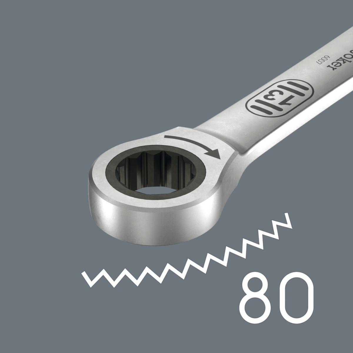 05020350001we Wera 6007 Joker Maul-Ringratschen-Schlüssel SB, lange Ausführung, 8 x 180 mm
