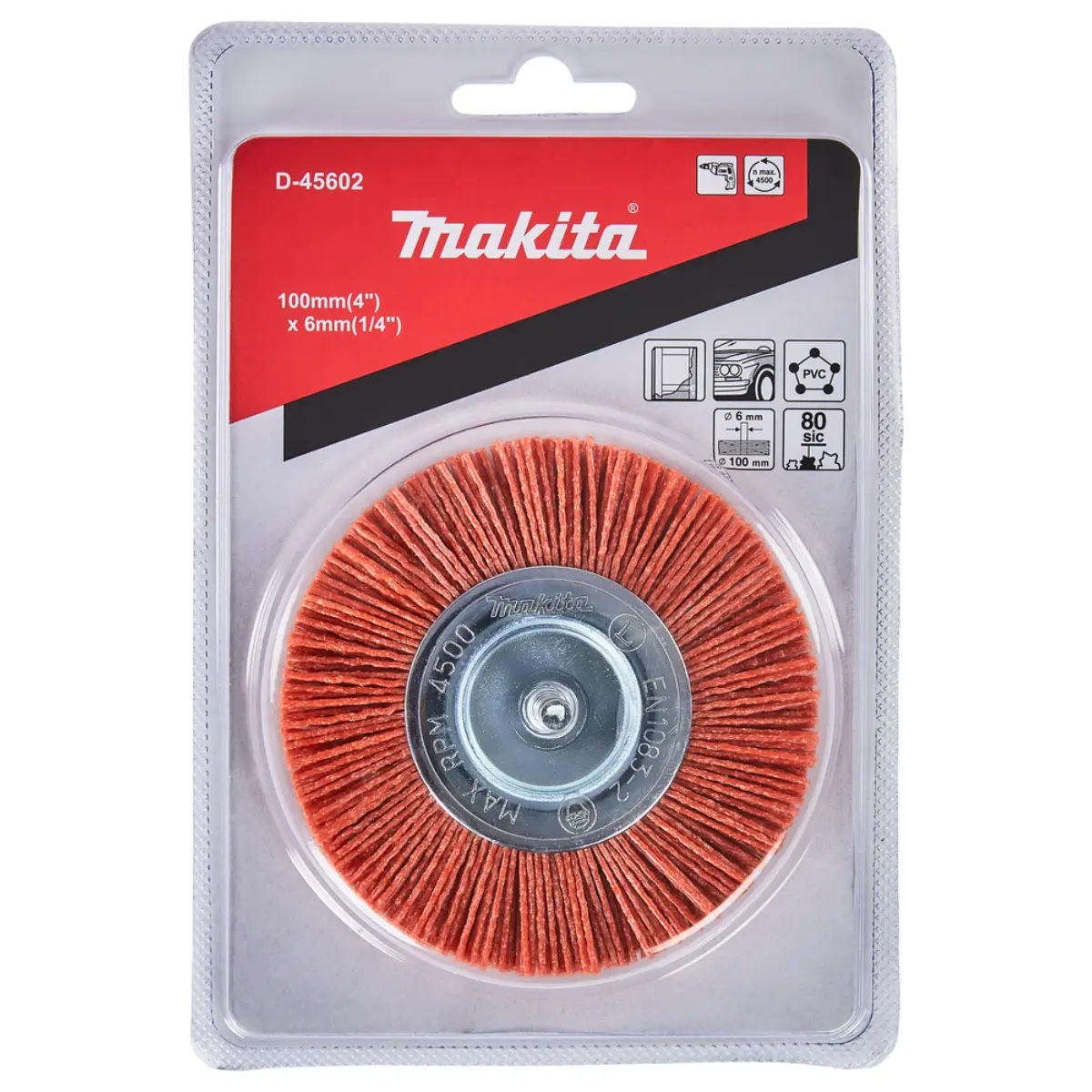 Makita Rundbürste 100mm Nylon grob - D-45602