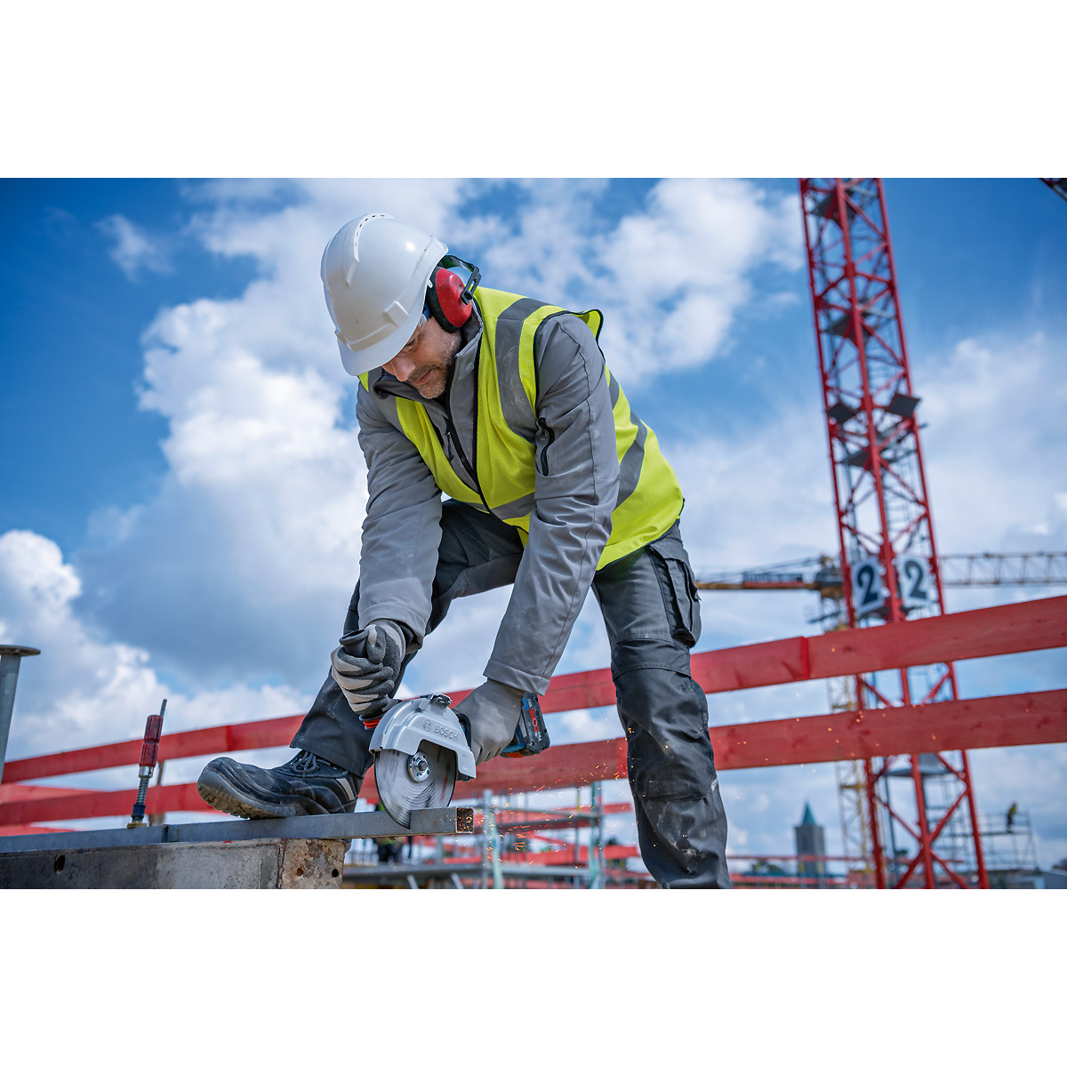 Bosch Akku-Winkelschleifer GWS 18V-180 PC