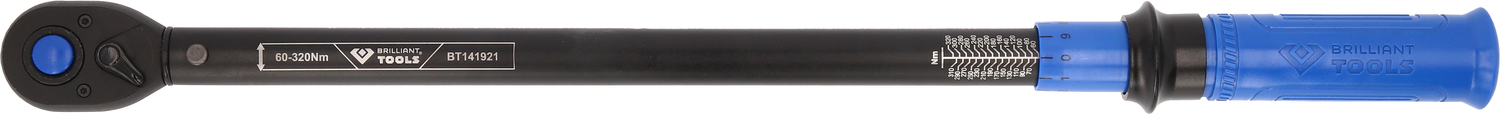 Brilliant Tools 1/2" Ratschen-Drehmomentschlüssel umschaltbar, 60-320 Nm
