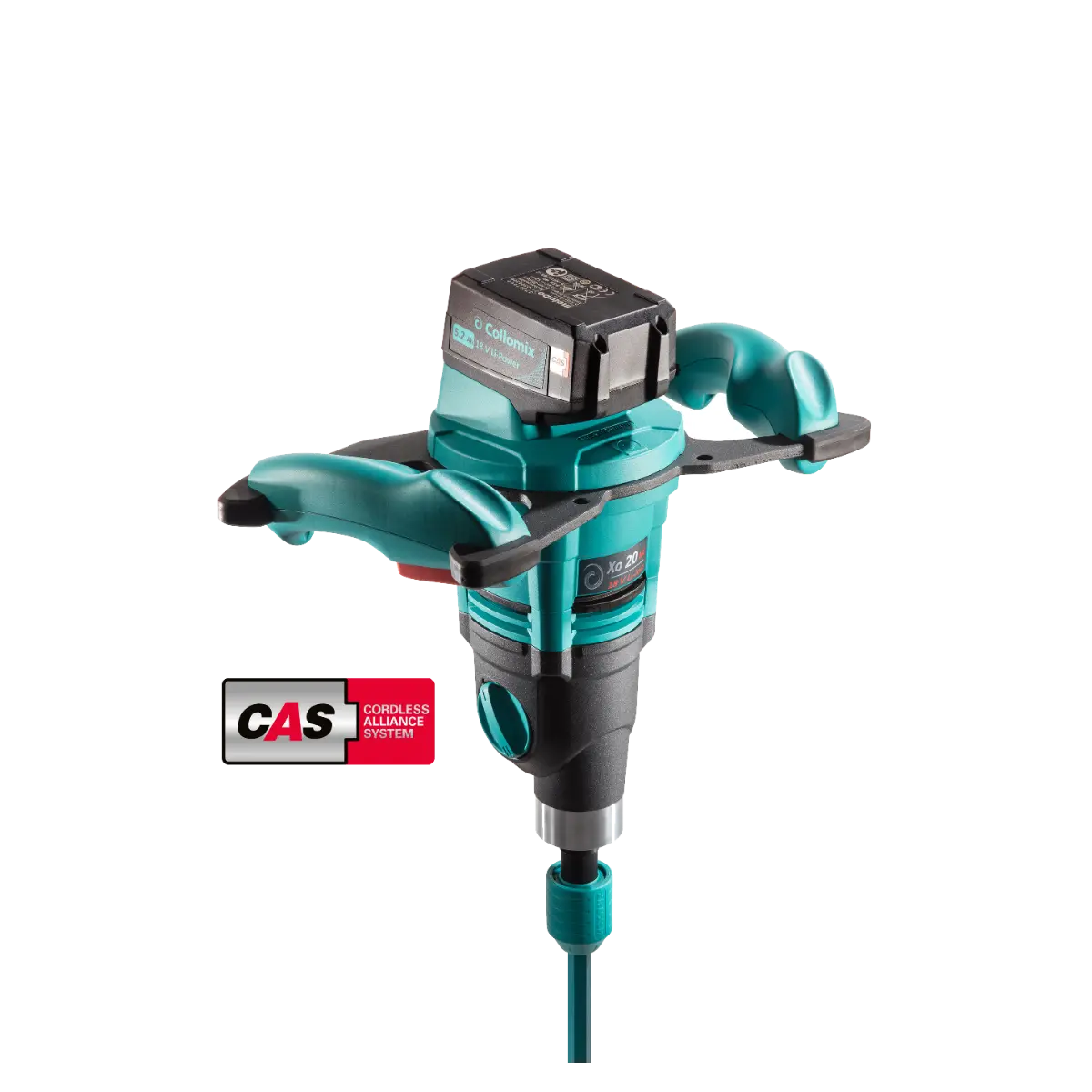 Collomix Akku-Handrührwerk Xo 20 NC mit WK 140 HF mit 2x Akku und Ladegerät
