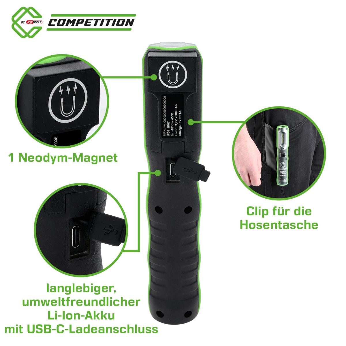 COMPETITION LED-Arbeitsleuchte 500 Lumen