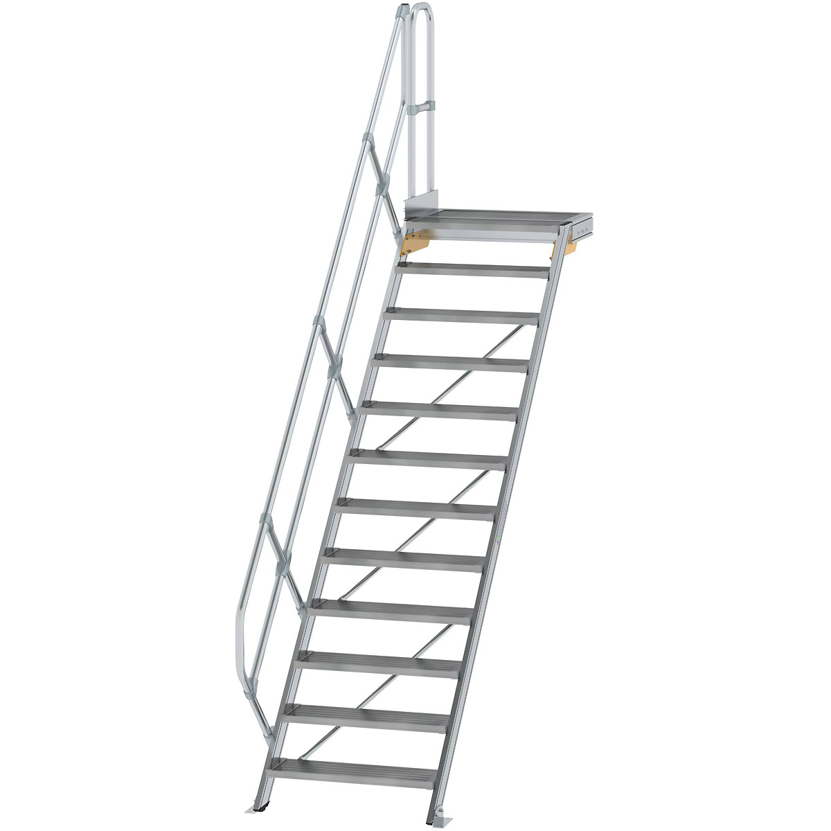 Munk Treppe mit Plattform 45° Stufenbreite 800 mm