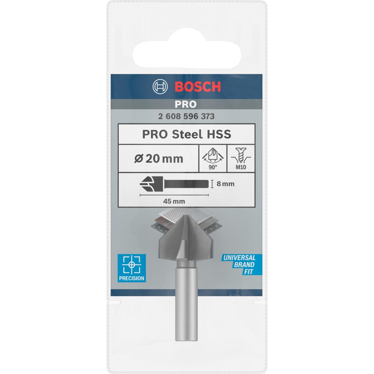 Bosch PRO Kegelsenker mit zylindrischem Schaft