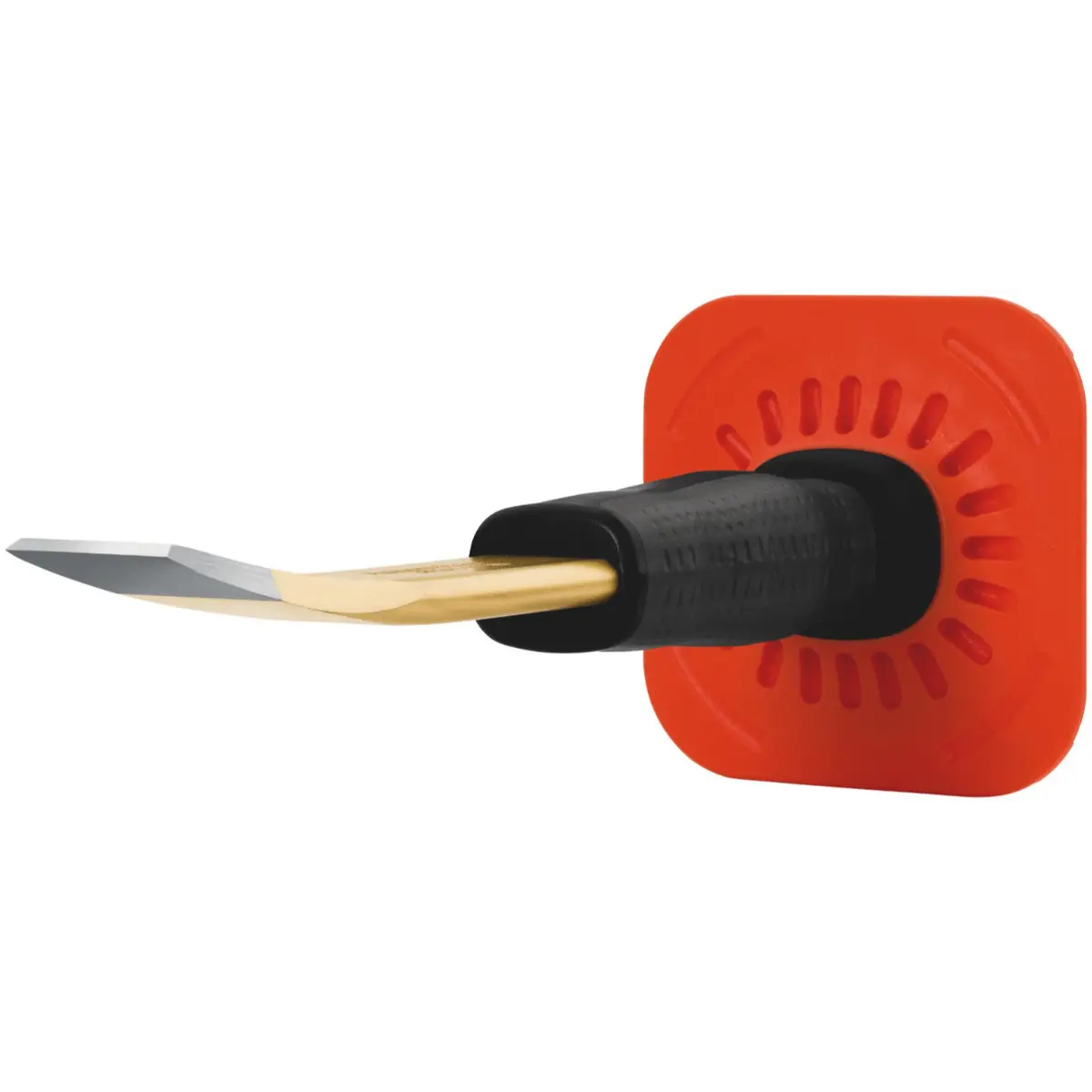 Rennsteig Schlitzmeißel mit Handschutz gebogen 27 x 240 mm, poliert