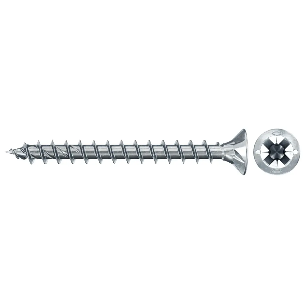 Fischer Spanplattenschraube 3,5x40 PowerFast FPF II CZF BC, Senkkopf, Kreuzschlitz PZ, Vollgewinde