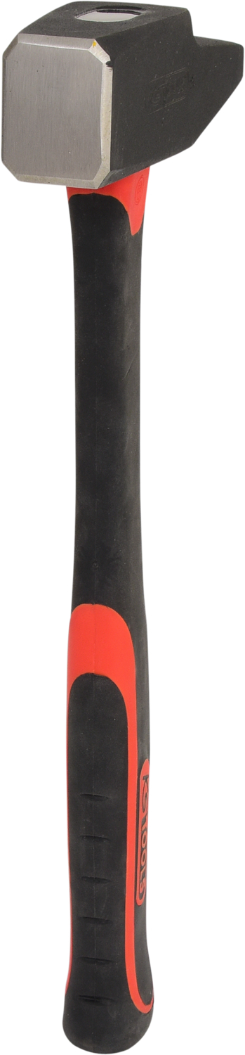 KS Tools Schlosserhammer, Fiberglasstiel, französische Form
