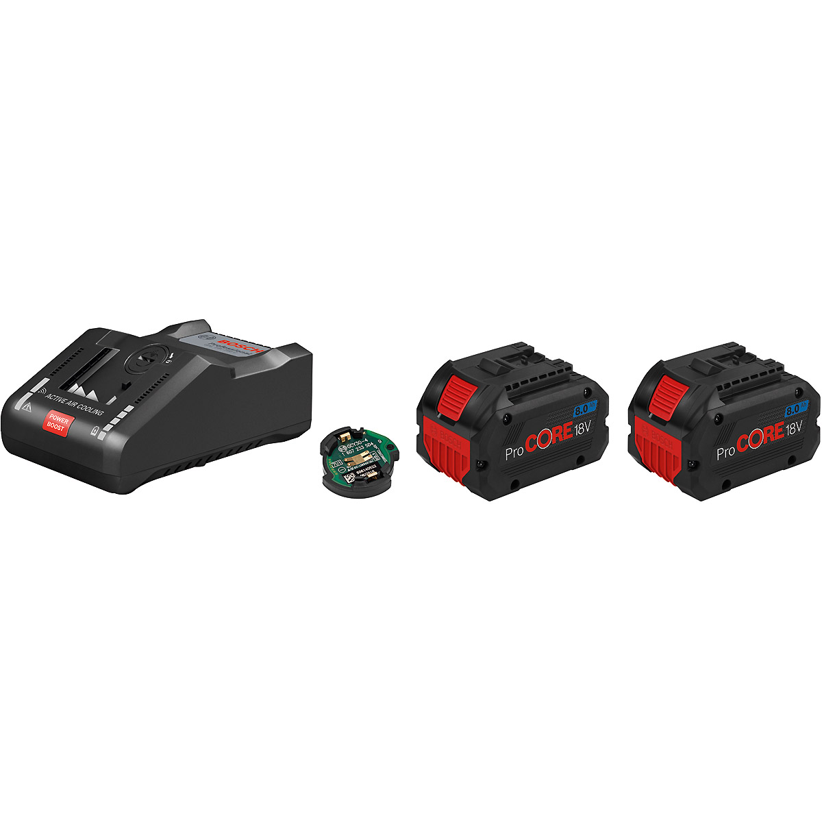 Bosch Akku Starter-Set, 2 Akku ProCORE 18 Volt 8.0 Ah, Schnellladegerät GAL 18V-160 C