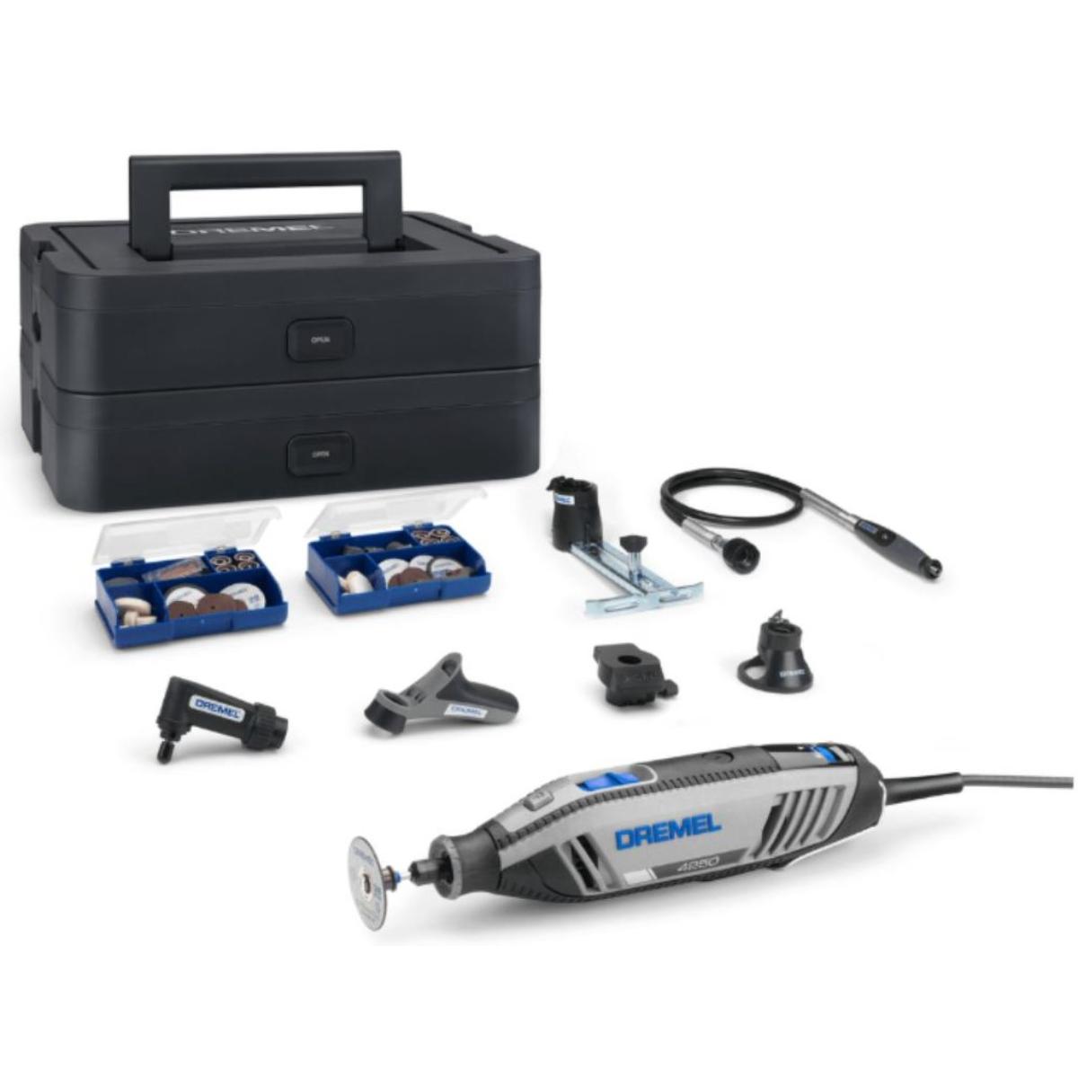 DREMEL 4250, kabelgebundenes Multitool, 128 Zubehöre, 6 Vorsatzgeräte