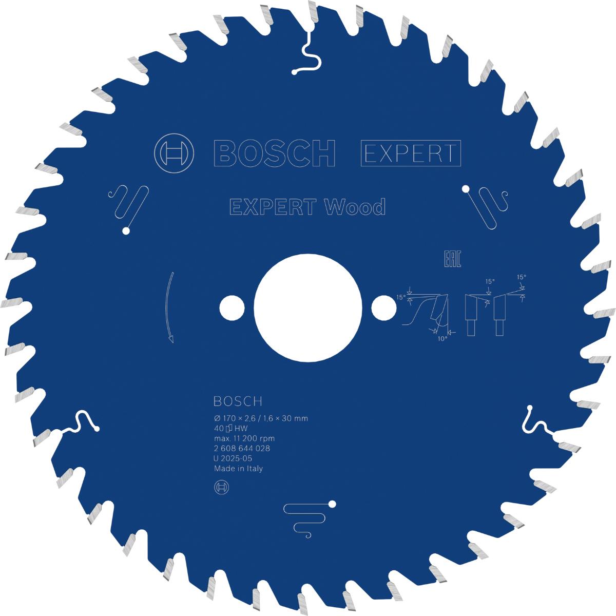Bosch Kreissägeblatt Expert for Wood ø 170 mm