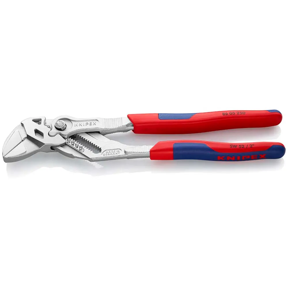 KNIPEX Zangenschlüssel Zange und Schraubenschlüssel in einem Werkzeug verchromt 250 mm