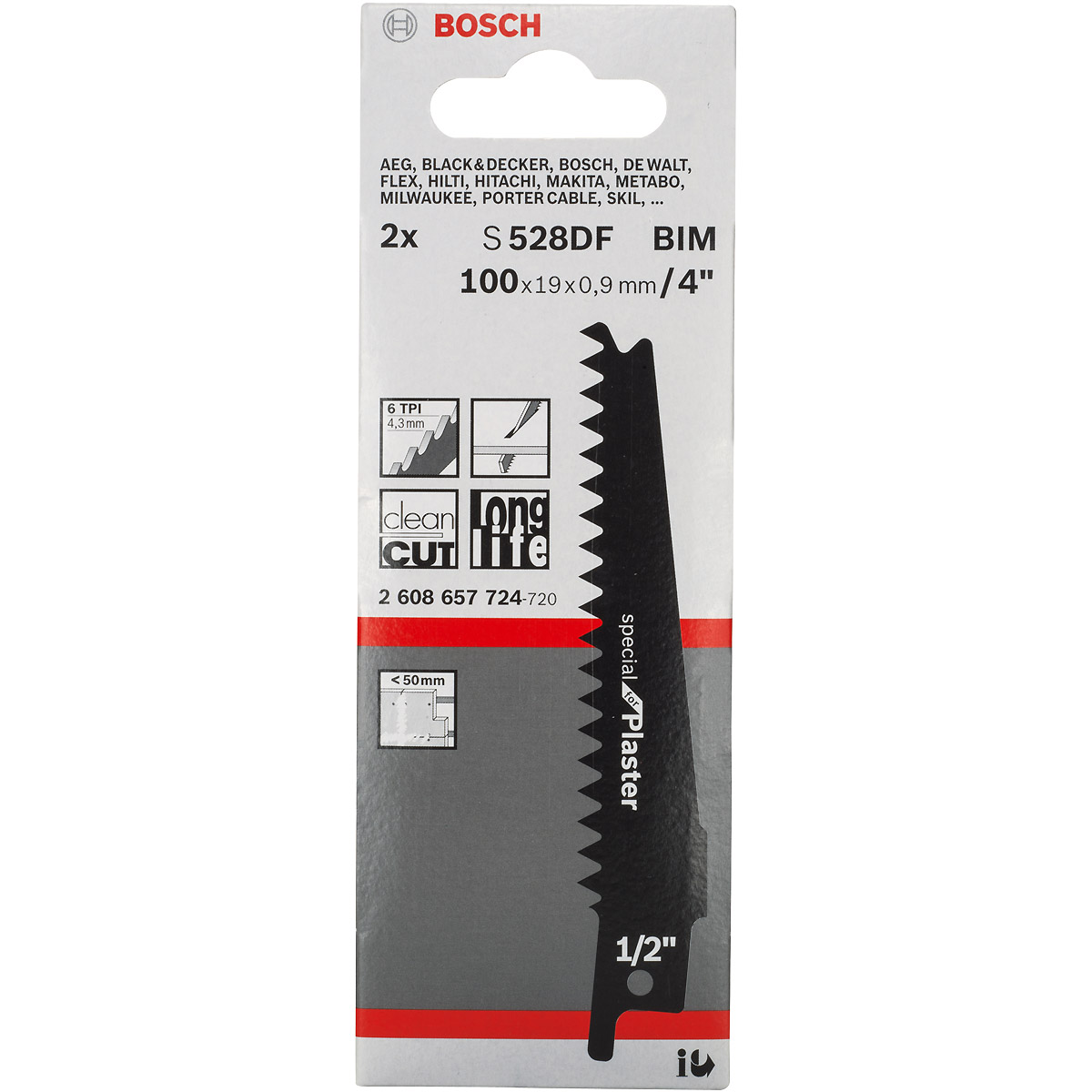 Bosch Säbelsägeblatt S 528 DF. Für Säbelsägen
