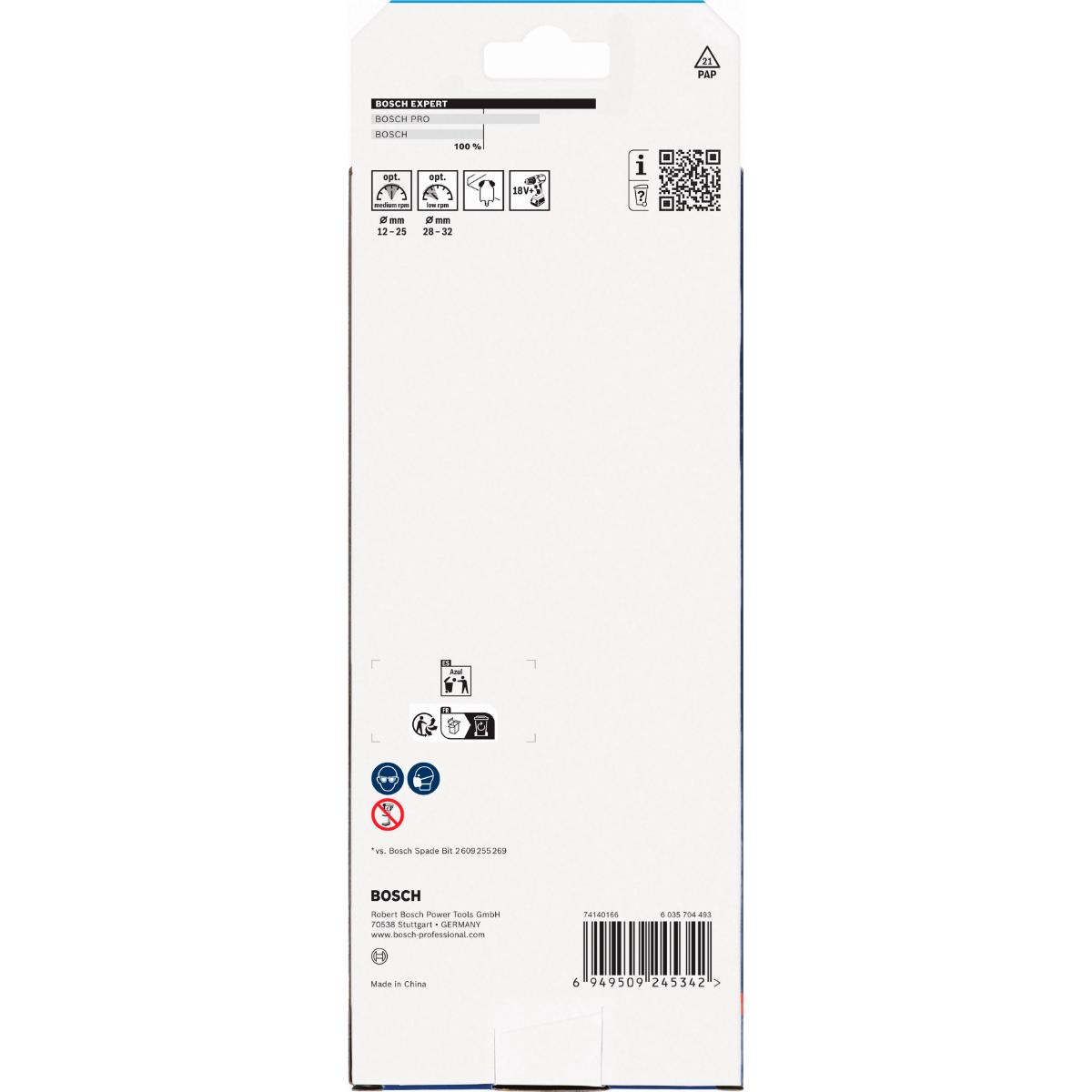 Bosch EXPERT SelfCutSpeed Flachfräsbohrerset, 8-teiliges Set