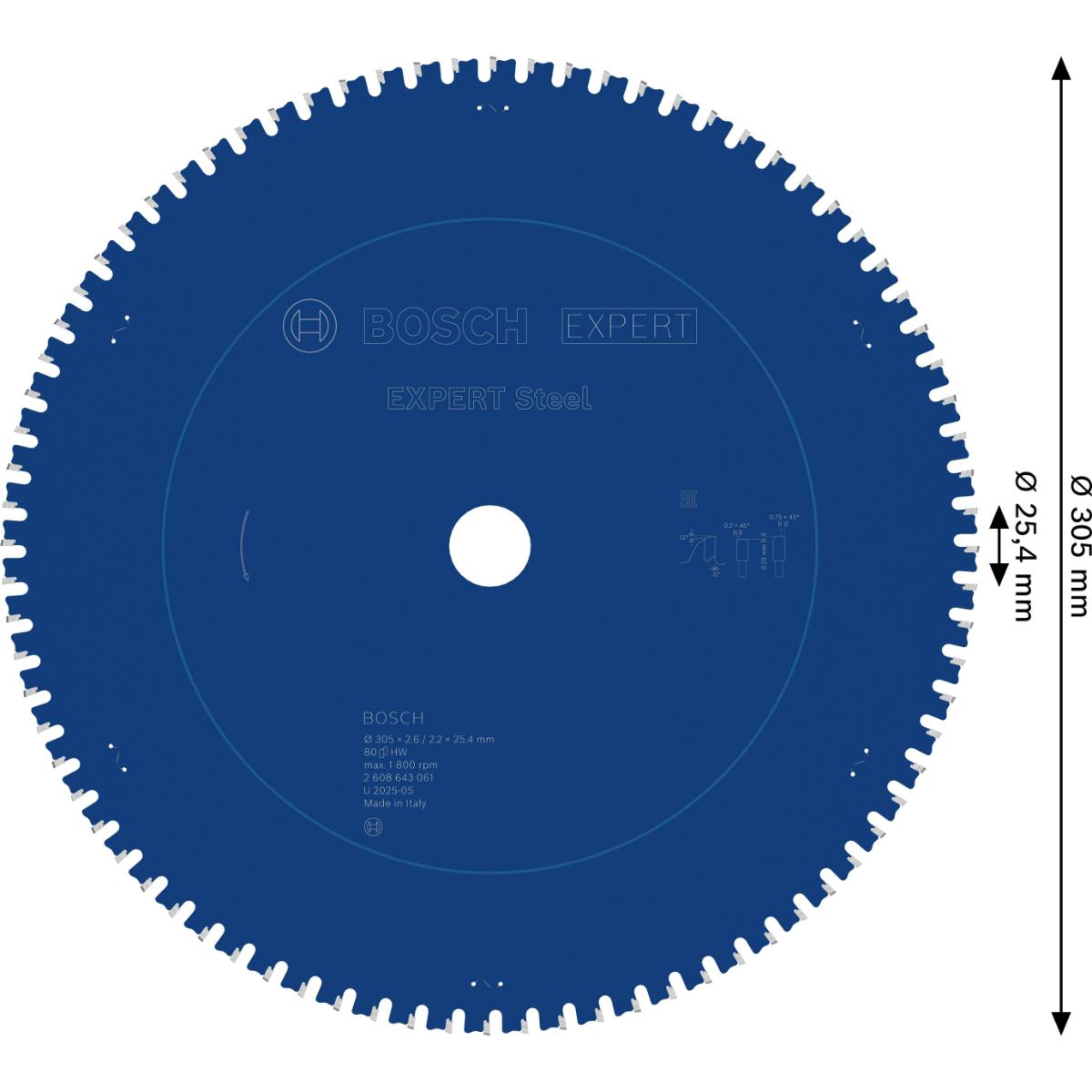 Bosch Kreissägeblatt Expert for Steel