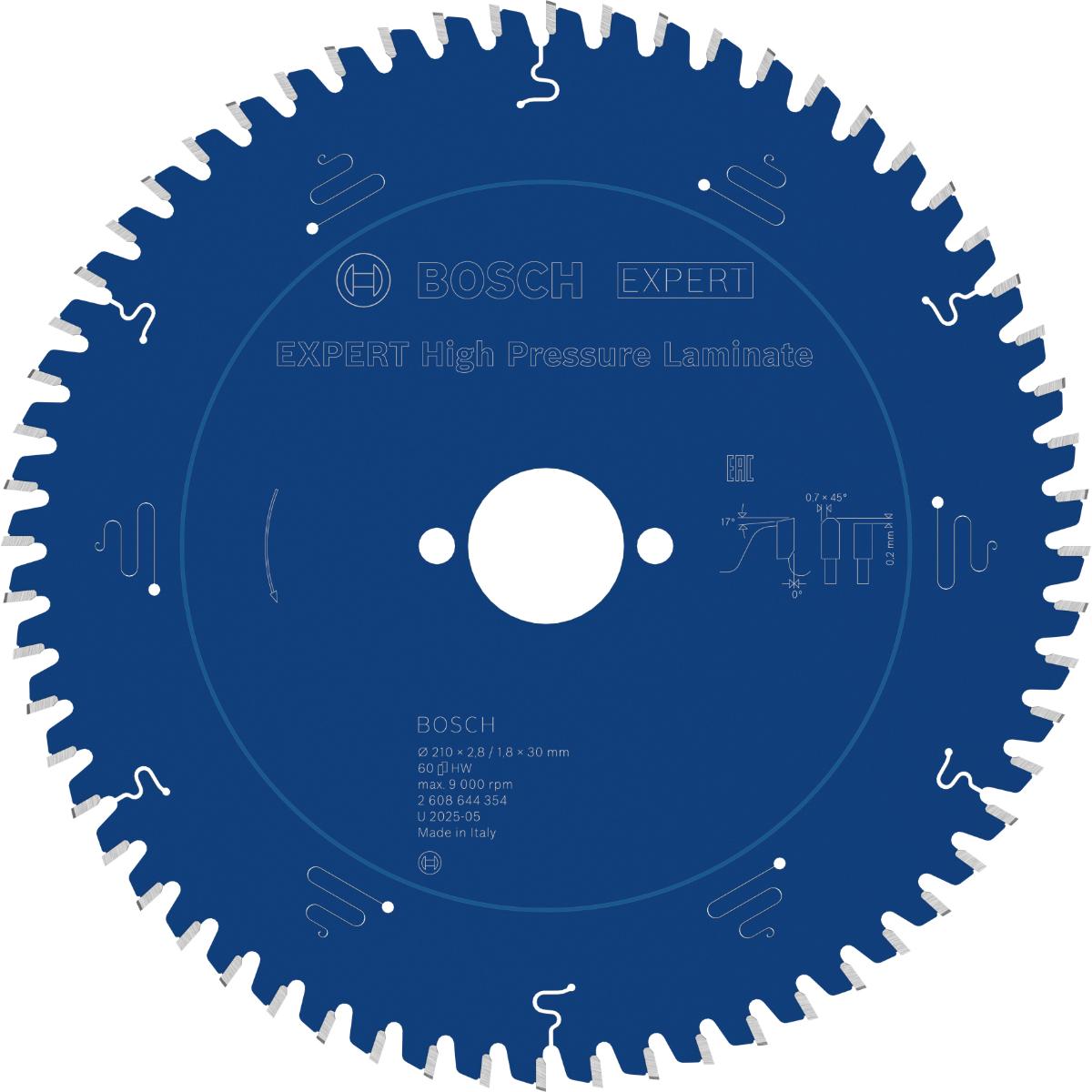 Bosch Kreissägeblatt Expert for High Pressure Laminate