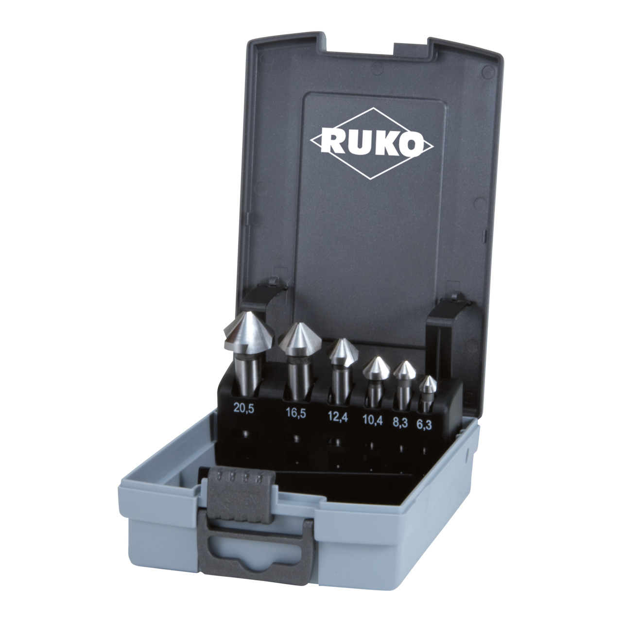 RUKO 3in1-Box HSS - Komplettset für Gewindeschneiden M3 – M12