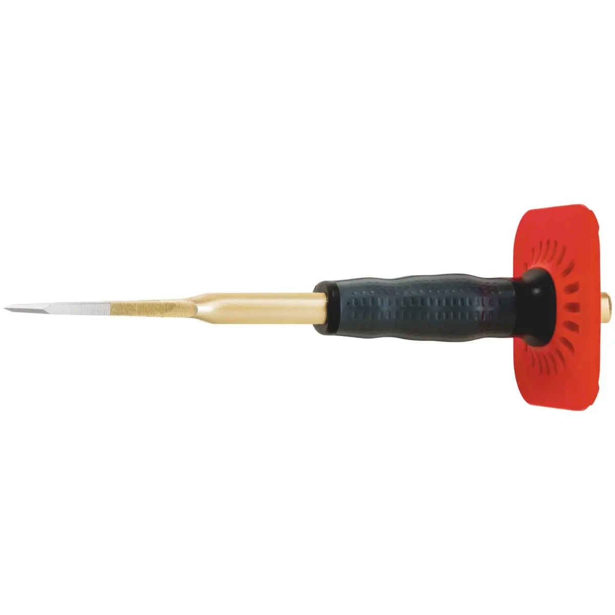Rennsteig Elektrikerschlitzmeißel mit Handschutz 33 x 250 mm, poliert