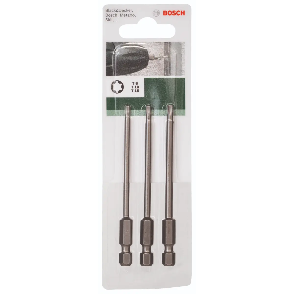 Bosch Schrauberklingen-Set für Innen-Torx-Schrauben (T8/T10/T15), 3-tlg.