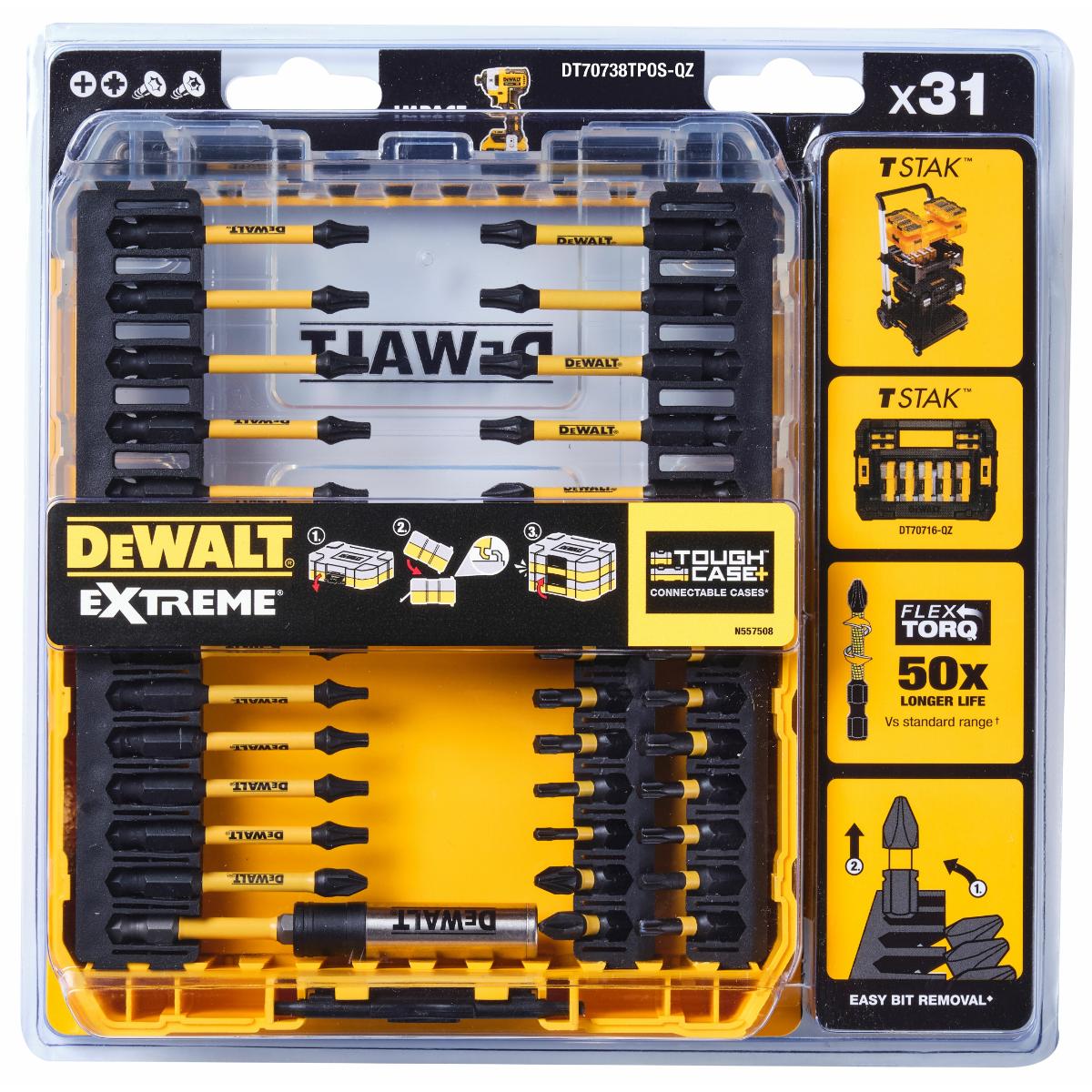 DEWALT Bit-Set 31-teiliges Set schlagfest
