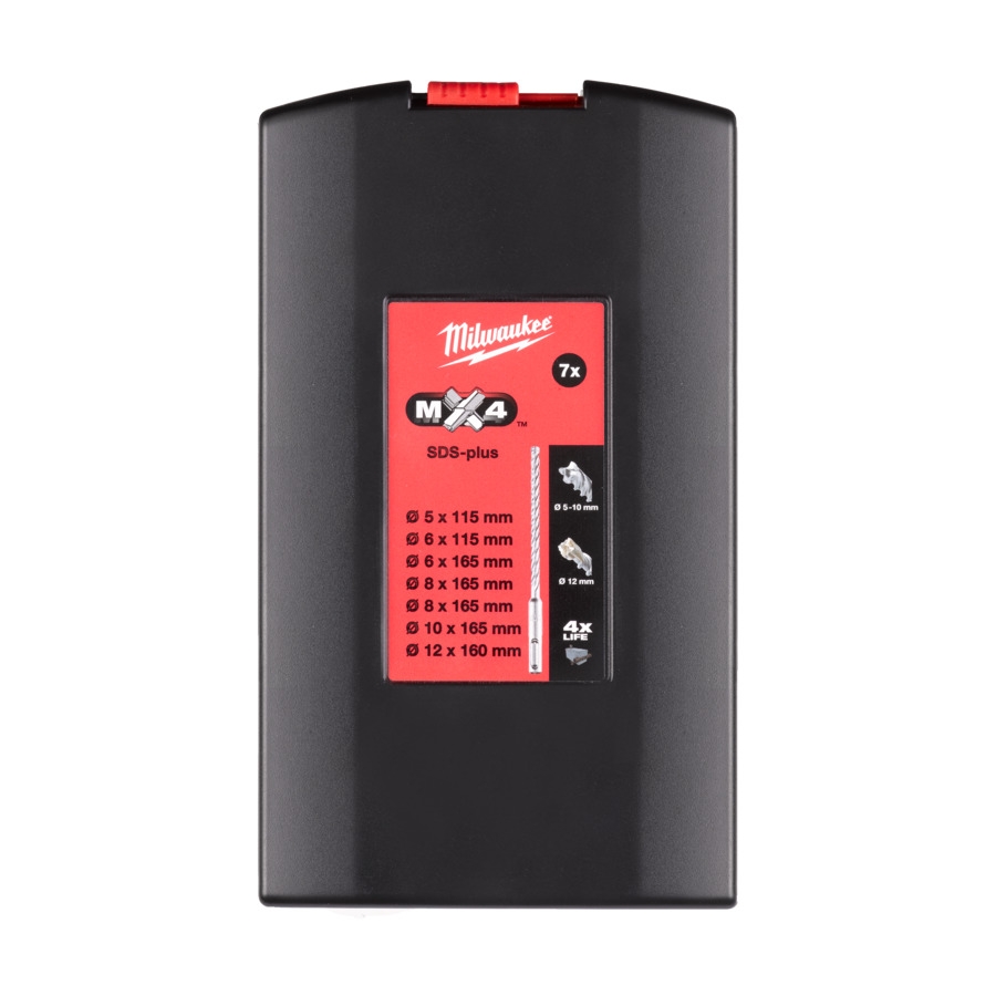 Milwaukee - HAMMERBOHRERKASSETTE SDS+ MX4 (7TLG.) - 4932478626