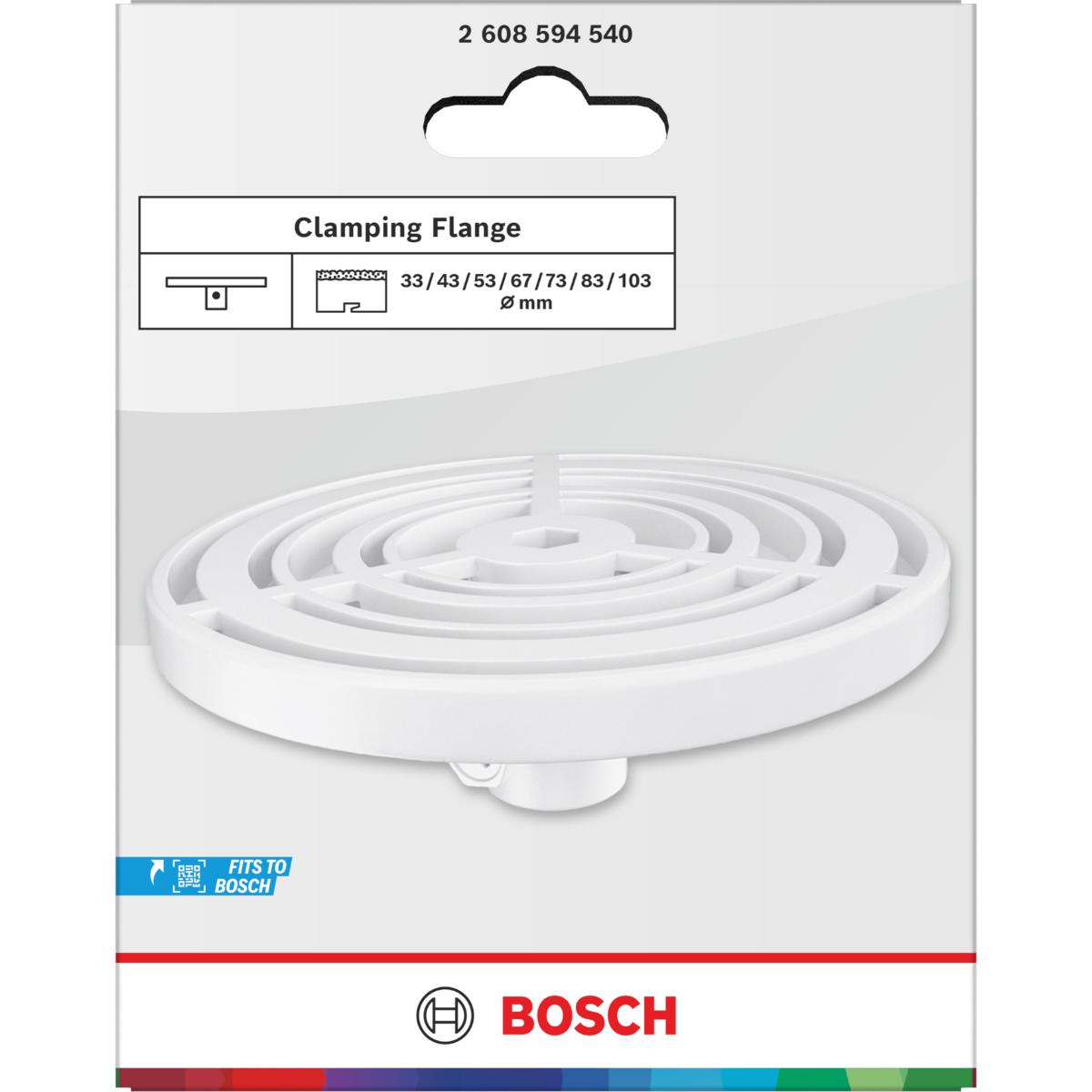 Bosch Aufspannflansch für Brick and Soft Tile Lochsäge, 33-103 mm