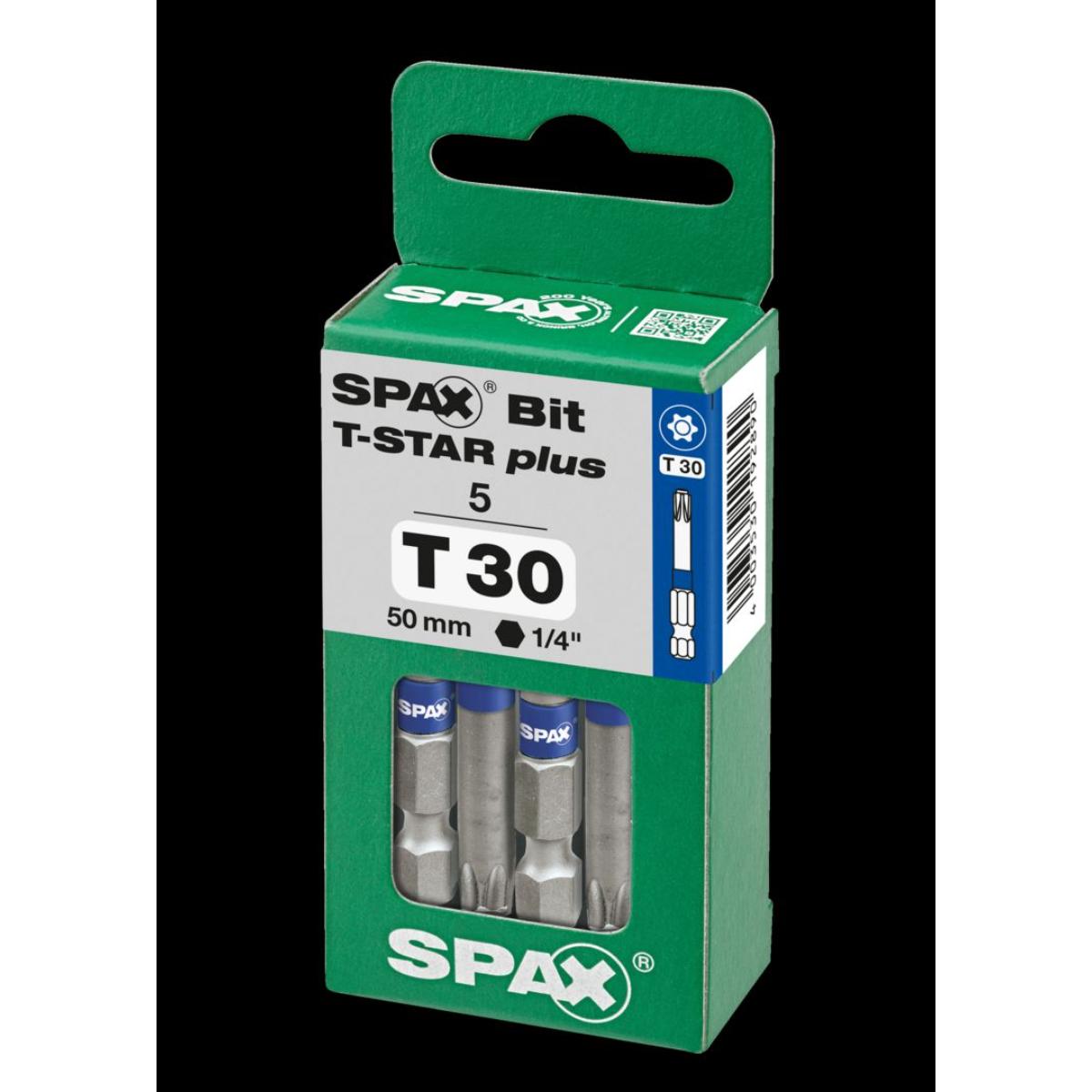 SPAX Bit T-Star Plus T30 50mm, 5 Stück