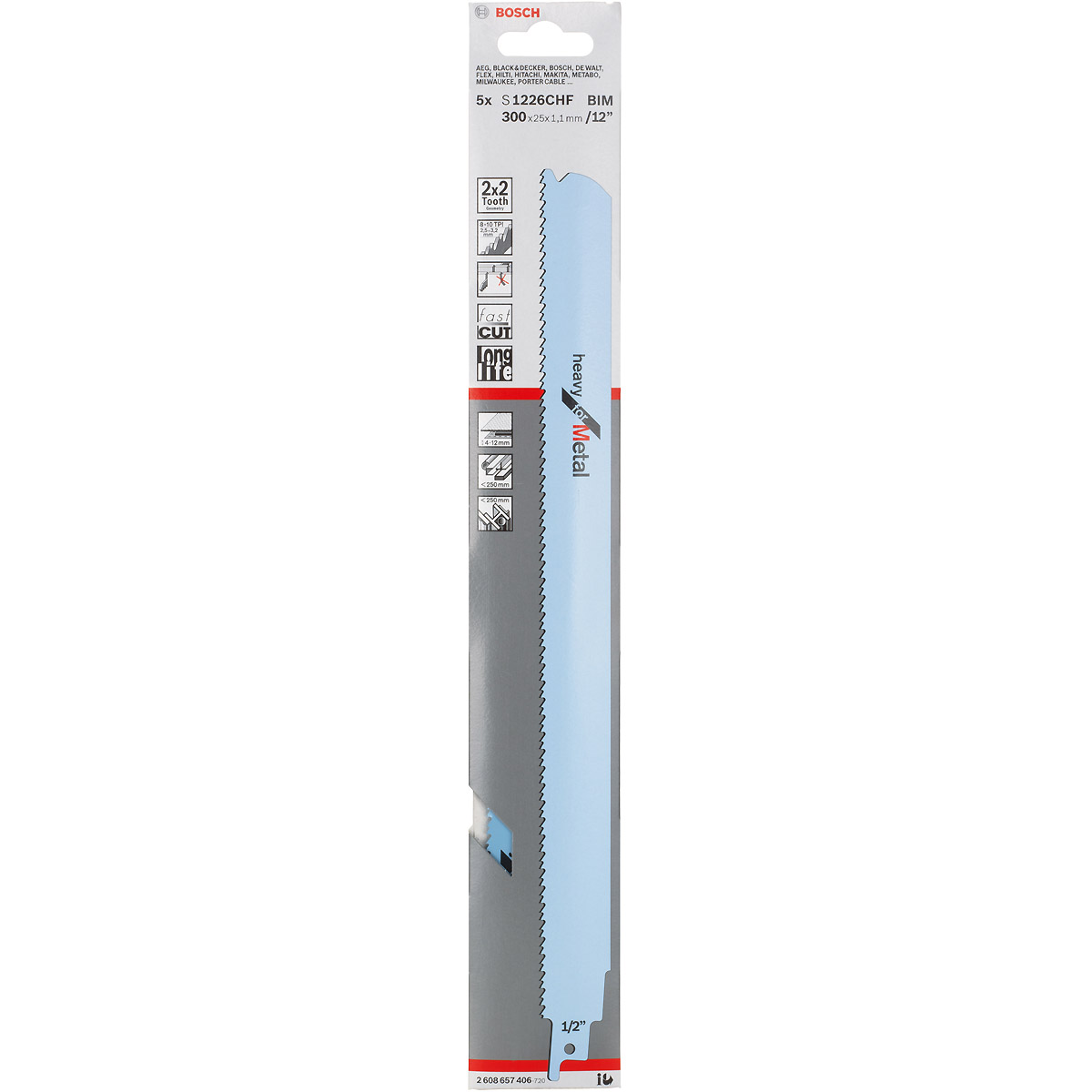 Bosch Säbelsägeblatt S 1226 CHF, Heavy for Metal