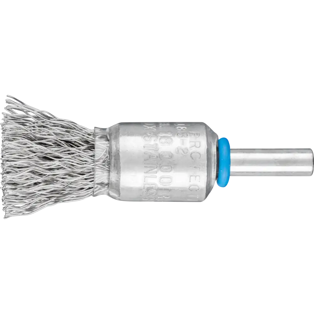 PFERD TOOLS POS Pinselbürste ungezopft PBU 15 mm Schaft 6 mm Edelstahl-Draht 0,35