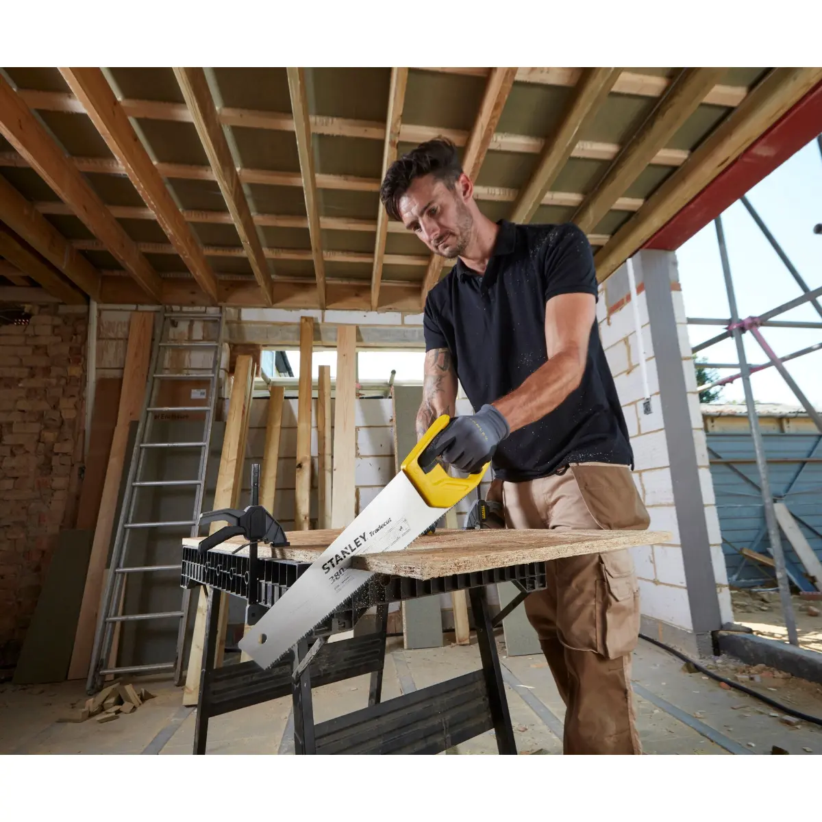 STANLEY Tradecut Holzsäge 15 Zoll / 380 mm 7 TPI