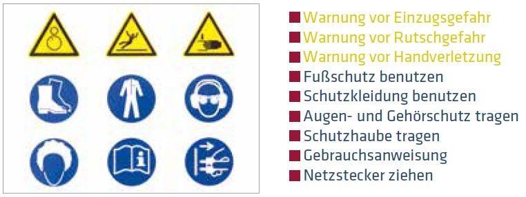 ELMAG Warnschild 'Aufkleber' 100x75mm