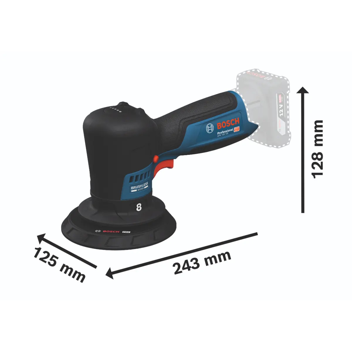 Bosch Polierer GPX 12V-125