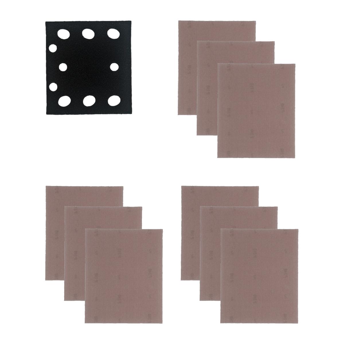 Milwaukee Schleifnetz Schwingschleifer 115x107mm 10-teiliges Set für Schwingschleifer