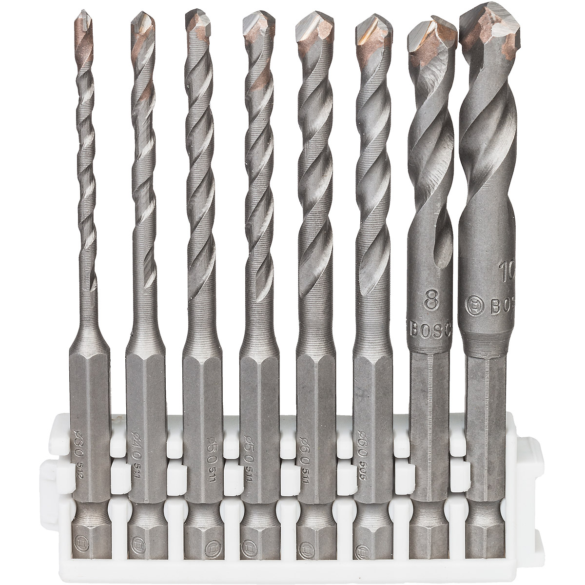 Bosch 8-teiliges Hex-9 Ceramic Set, 3–10 mm. Für Bohrmaschinen/Schrauber