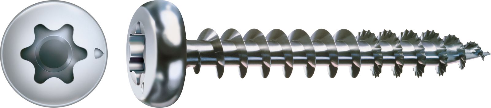 SPAX-S Halbrundkopf T-Star Plus T10 Vollgewinde WIROX, 200 Stück