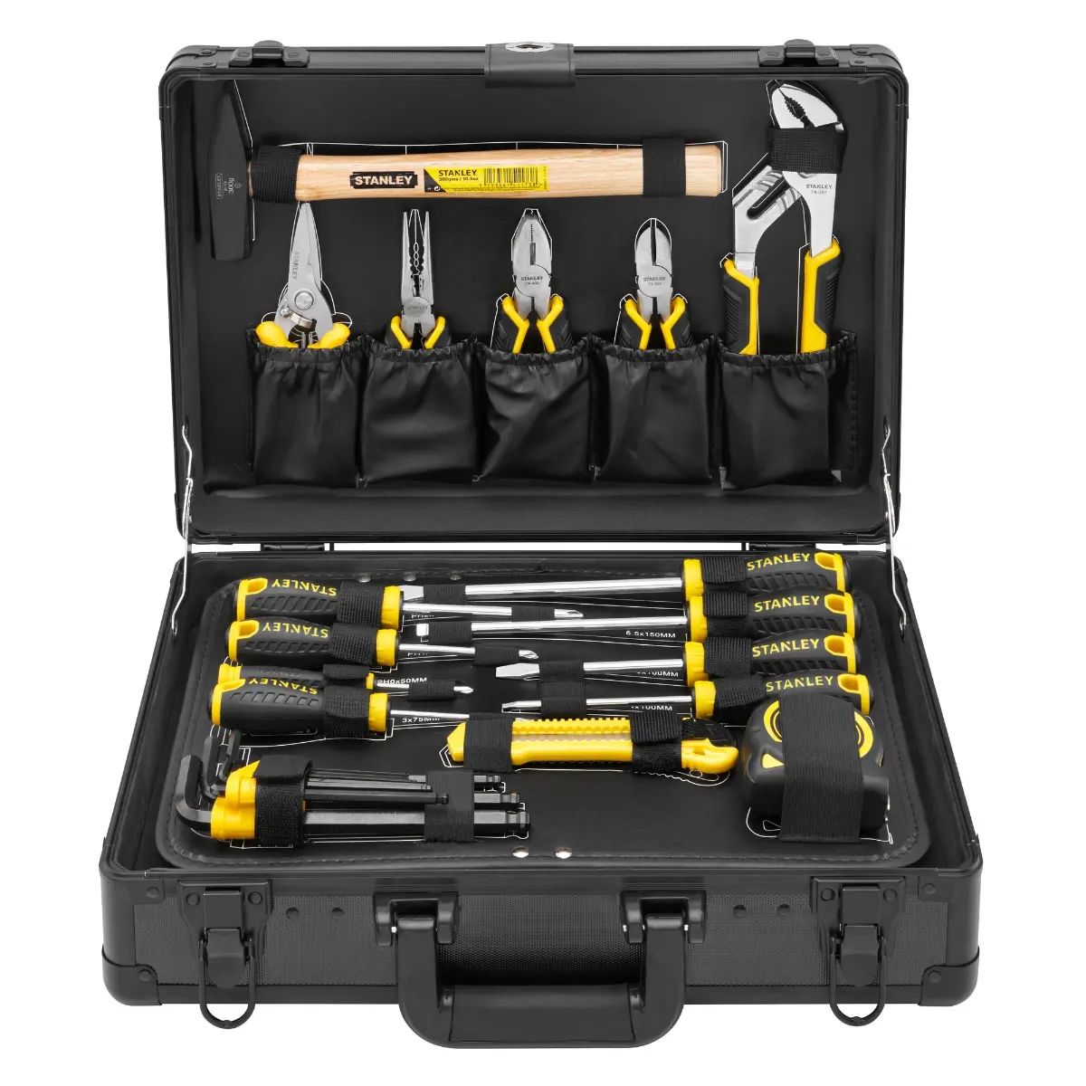 STANLEY Universal-Werkzeugsortiment im Aluminiumkoffer, 119-teilig