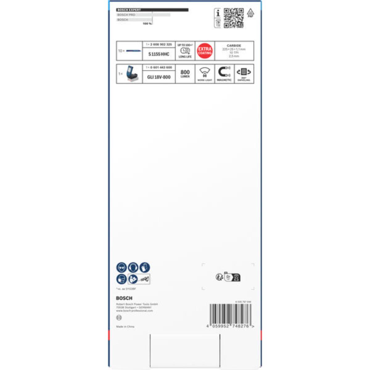 Bosch EXPERT S1155HHC SSB, 10-Stück, GLI 18V-800