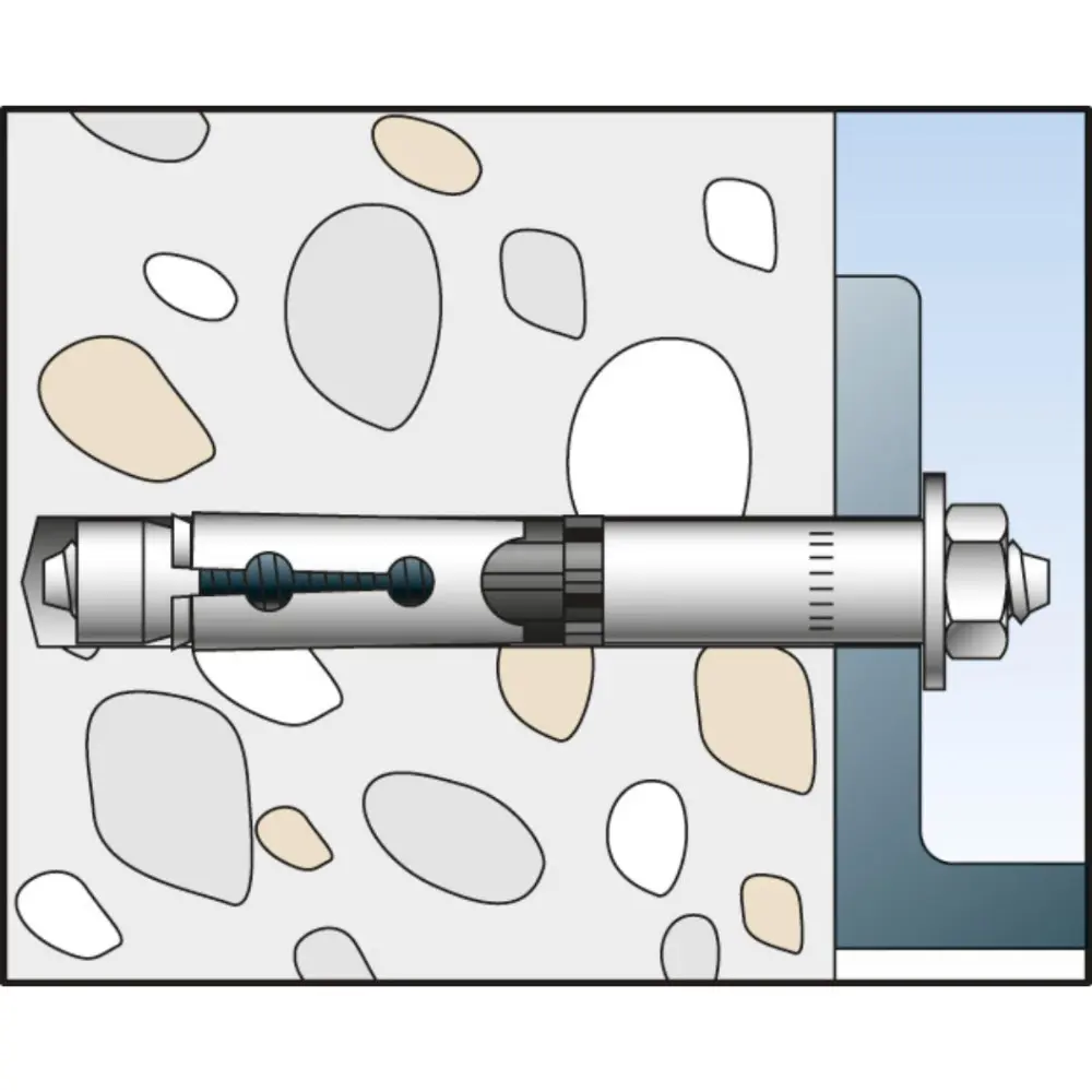 Fischer Hochleistungsanker FH II 12/100 B mit Gewindebolzen