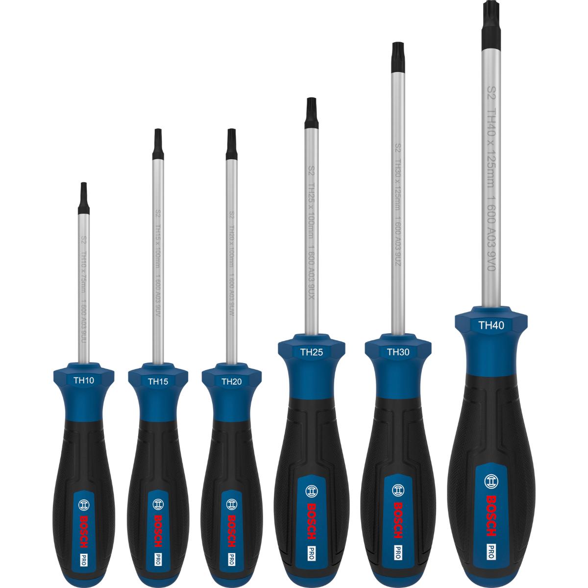 Bosch PRO Schraubendreher TH, 6-teilges Set
