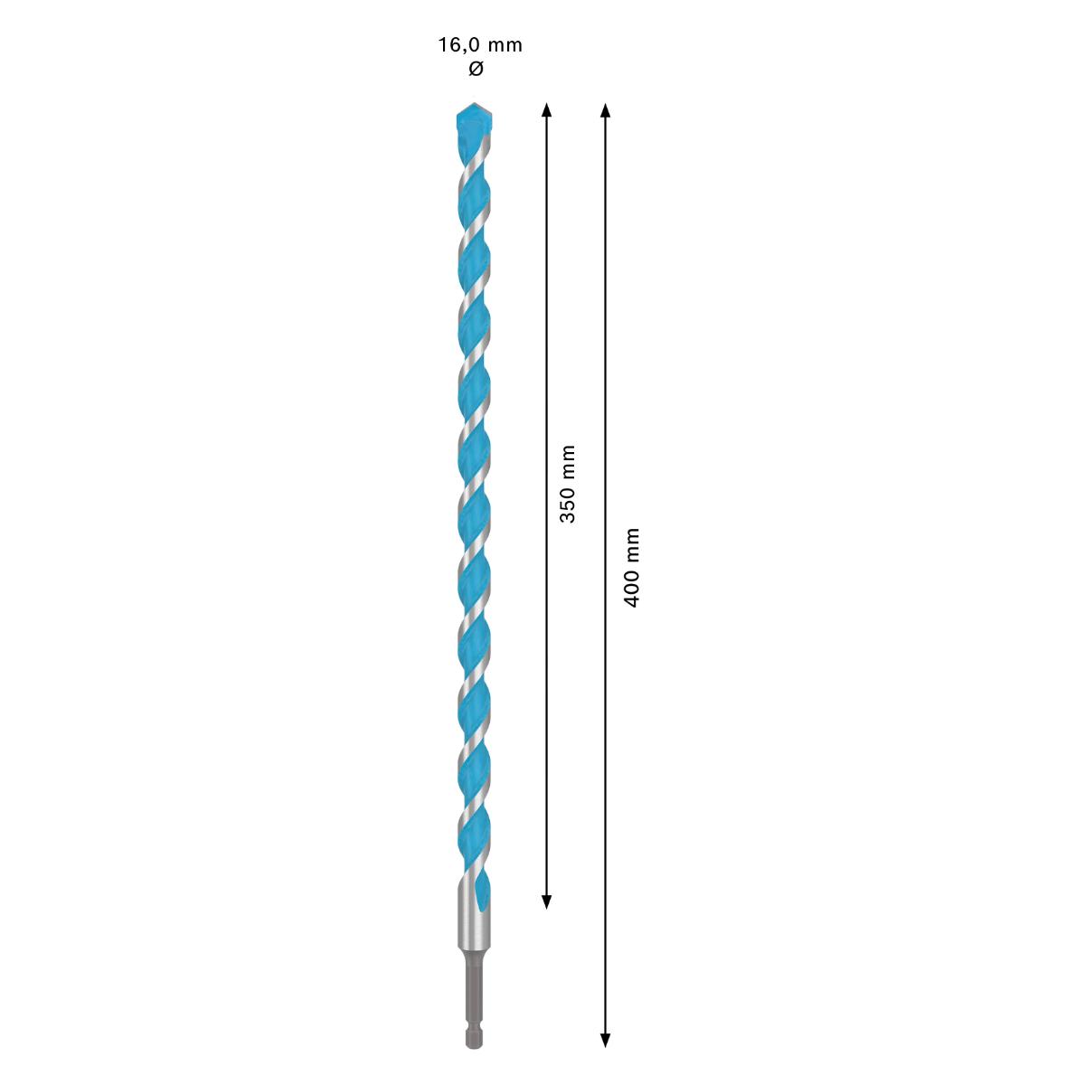 Bosch EXPERT HEX-9 Multi Construction Bohrer, 16 x 350 x 400 mm