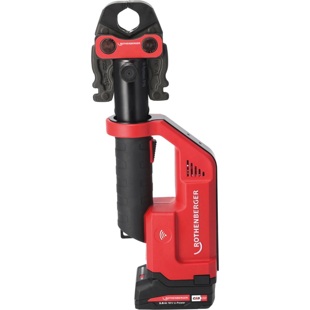 Rothenberger Smarte Akku - Pressmaschine ROMAX COMPACT III Set M15 - 22 - 28, 2Ah, EU, CAS